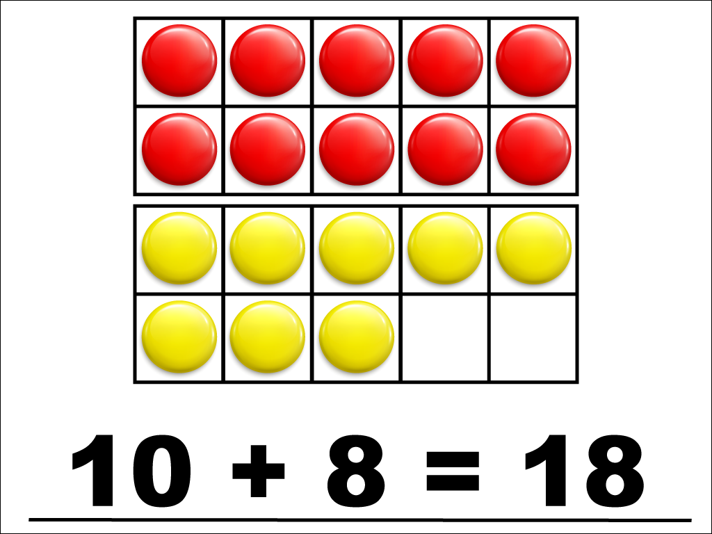 Math Clip Art--Number Models--Ten Frame--Modeling Sums within Twenty, Image 8