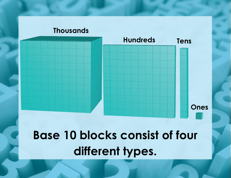 Math Clip Art Place Value Base Ten Blocks | Images Color Black White