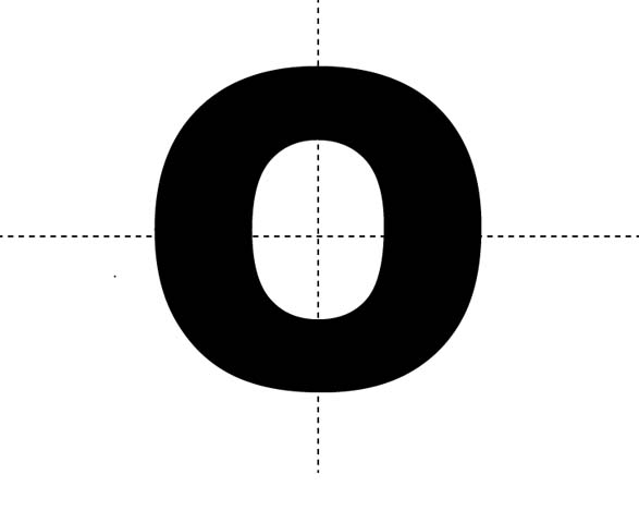 Math Clip Art--Geometry Concepts--Bilateral Symmetry of the Letter O
