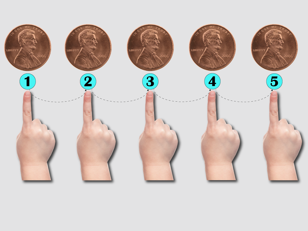 Math Clip Art--Counting Examples--Counting Coins, Image 6