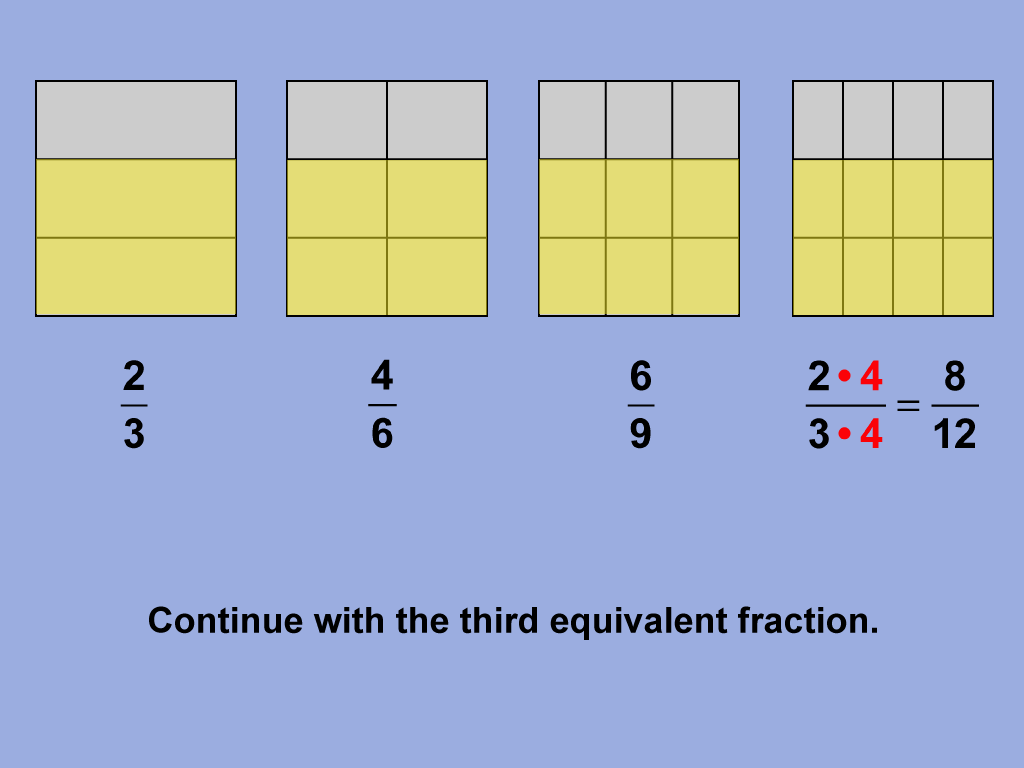 Math Clip Art--Fraction Concepts--Equivalent Fractions, Image 14