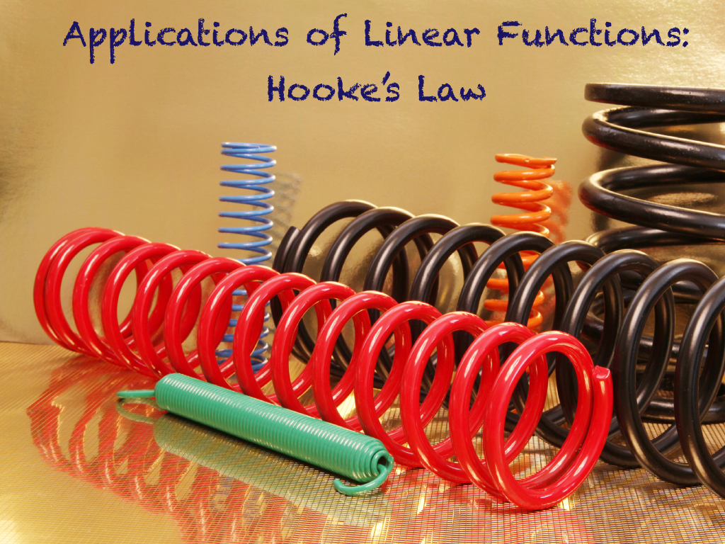 Math Clip Art--Applications of Linear Functions: Hooke's Law, Image 1