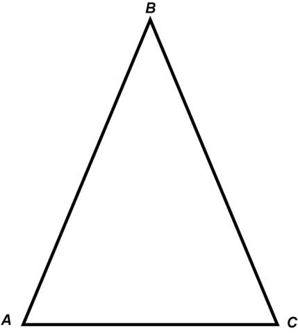 Math Clip Art--Triangles--Isosceles Triangle