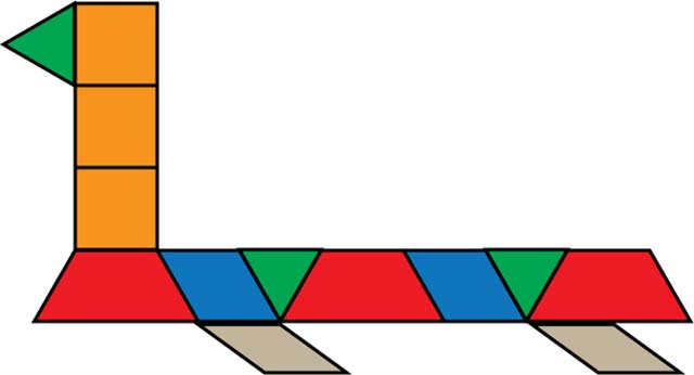Math Clip Art--Pattern Blocks Design3