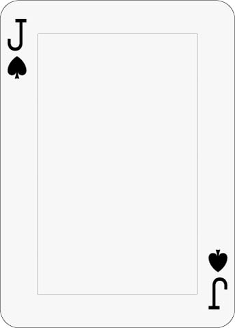 Math Clip Art--Playing Card: Jack of Spades