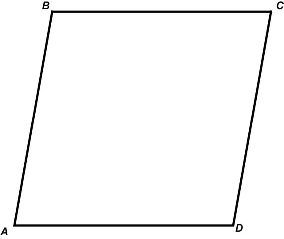 Math Clip Art--Geometry Concepts--Quadrilaterals--Rhombus