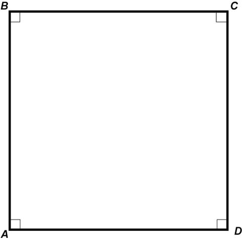 Math Clip Art--Geometry Concepts--Quadrilaterals--Square