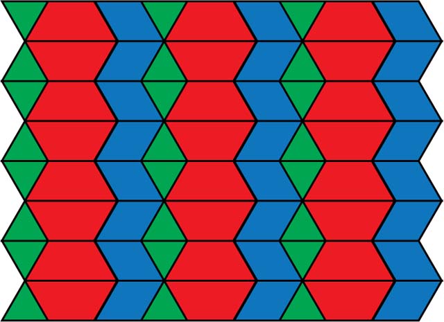 Math Clip Art--Geometry Concepts--Tessellation Pattern 2