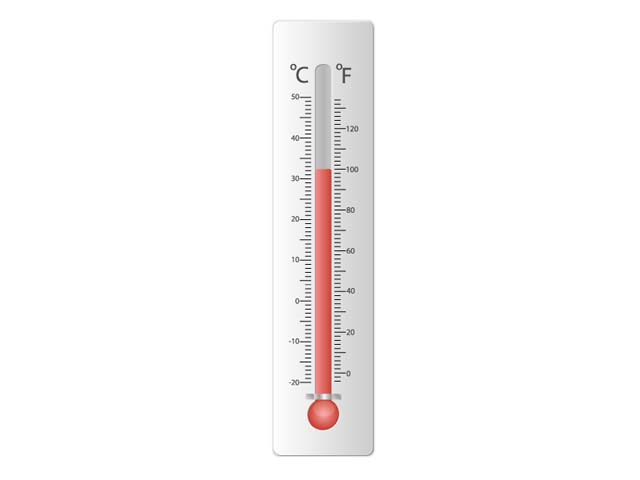 Math Clip Art--Thermometer 12