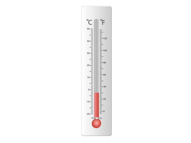 Math Clip Art--Thermometer 5