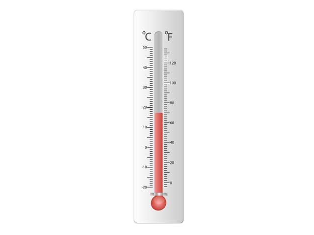 Math Clip Art--Thermometer 9