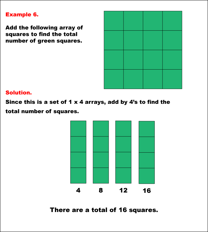 Math Example--Arithmetic--Adding Arrays: Example 6