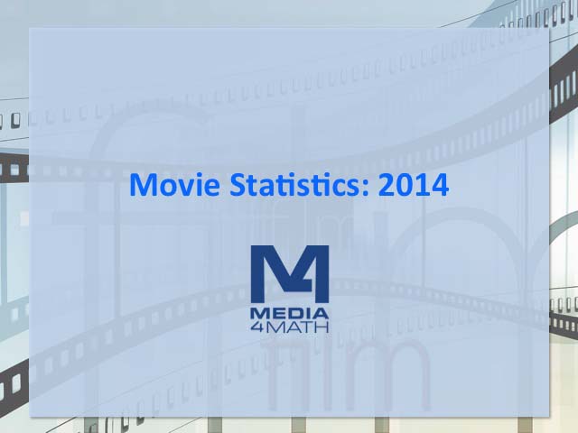 Math in the News: Issue 105--Movie Statistics: 2014