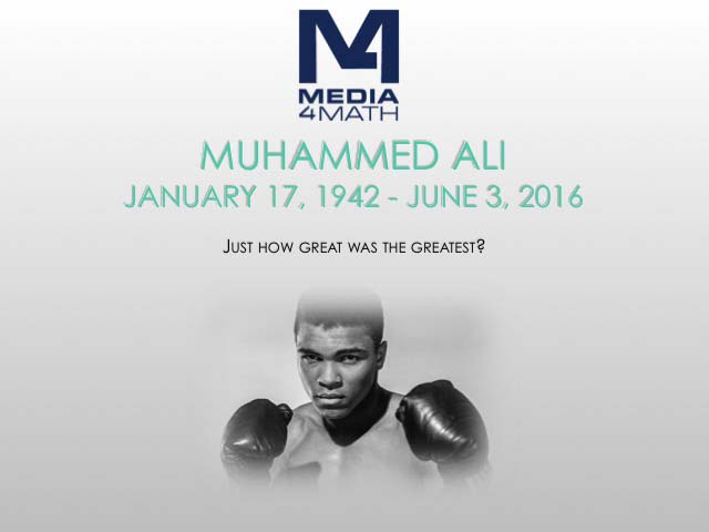 Math in the News: Issue 109--Was Ali the Greatest?
