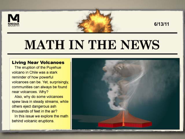 Math in the News: Issue 13--Living Near Volcanoes
