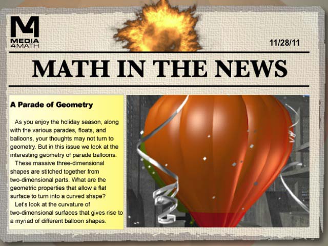 Math in the News: Issue 37--A Parade of Geometry