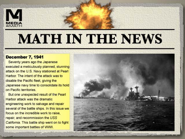 Math in the News: Issue 38--December 7, 1941