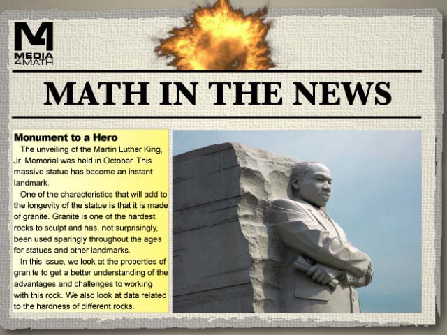 Math in the News: Issue 39--Monument to a Hero