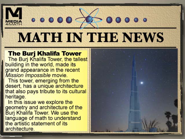 Math in the News: Issue 42--The Burj Khalifa Tower