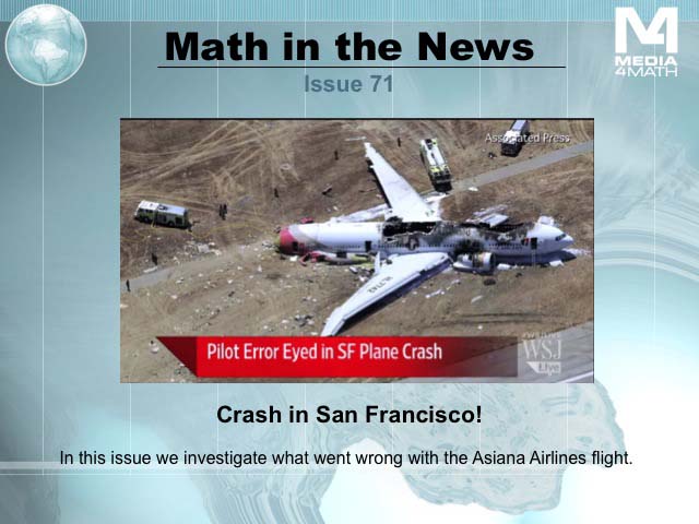 Math in the News: Issue 71--Crash in San Francisco!