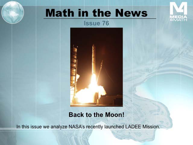 Math in the News: Issue 76--Back to the Moon!