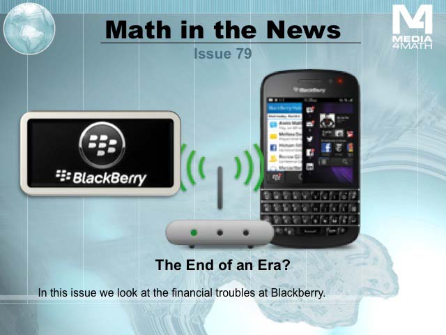 Math in the News: Issue 79--The End of an Era?