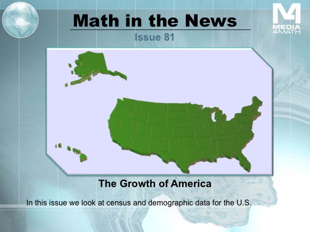 Math in the News: Issue 81--The Growth of America