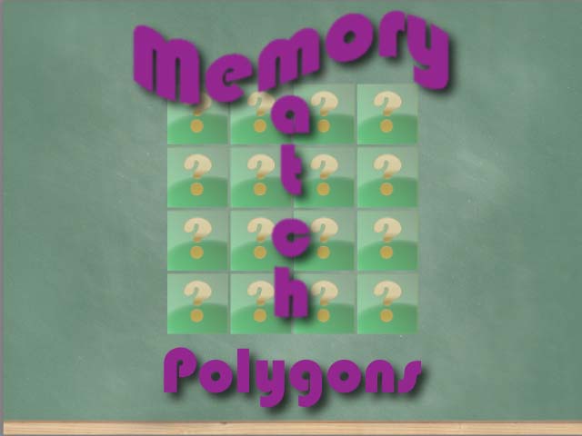 Interactive Math Game--Memory Game: Polygons