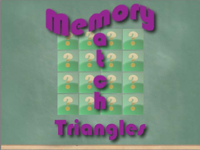 Interactive Math Game--Memory Game: Triangles