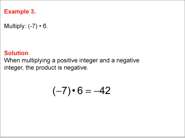 Math Example--Numerical Expressions----Multiplying Integers: Example 3