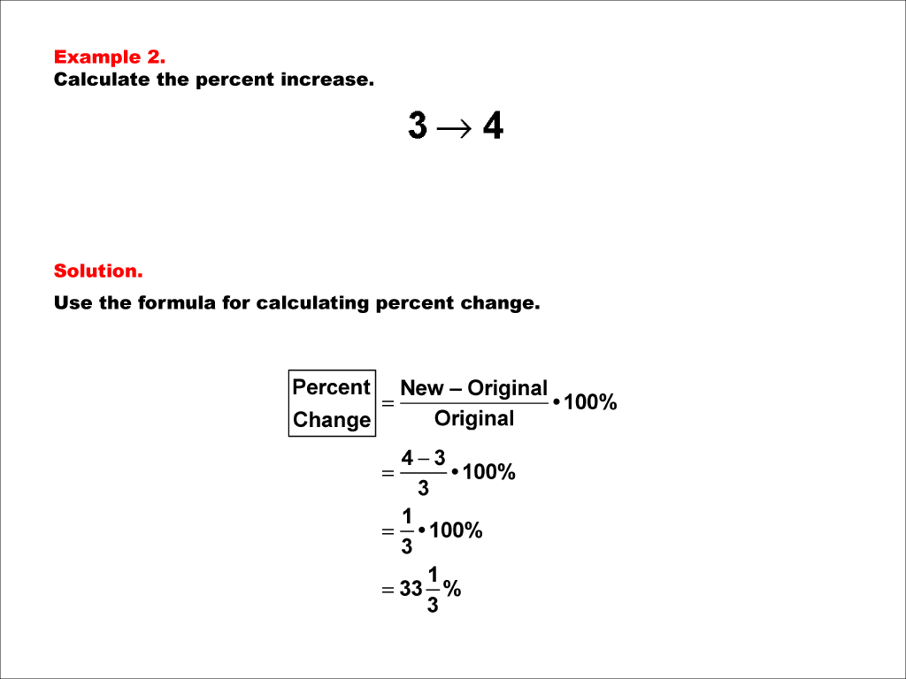 Math Example--Percents-- Percent Change--Example 2