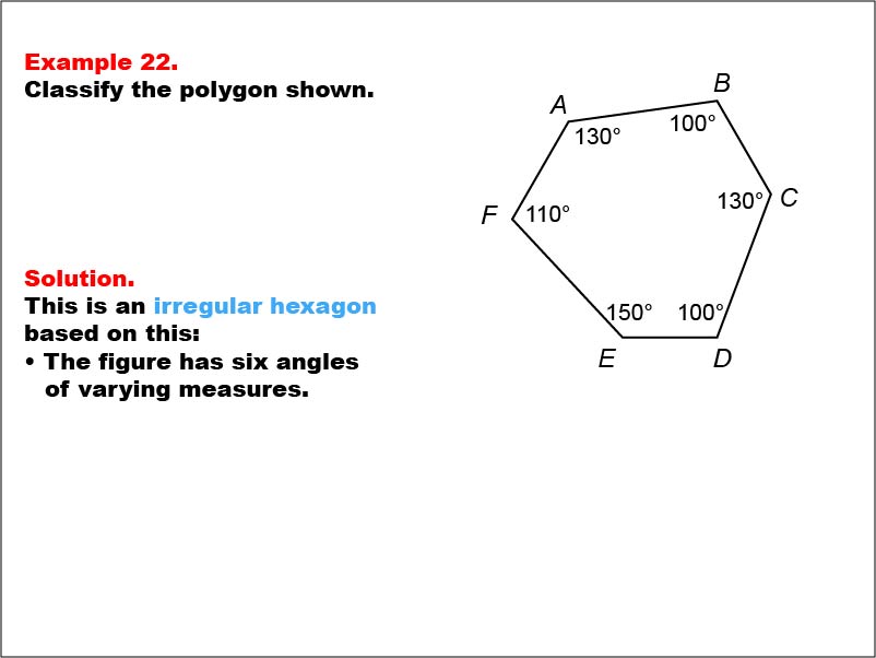 Math Example--Polygons--Polygon Classification: Example 22