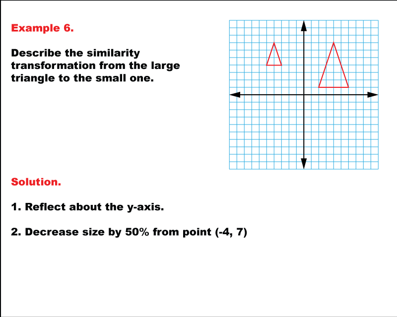 Math Example: Similarity Transformations--Example 06 | Media4Math