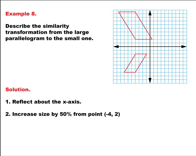 Math Example--Geometric Transformation--Similarity Transformations--Example 8
