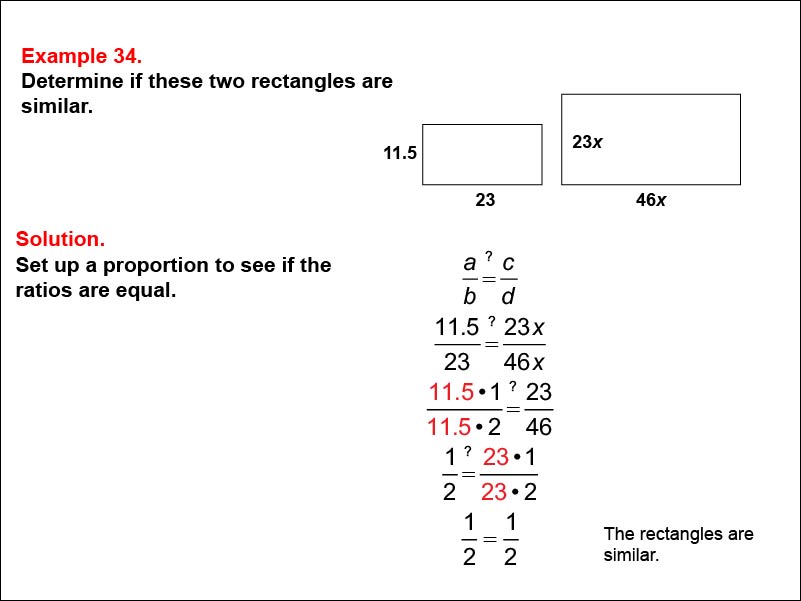 Math Example--Ratios, Proportions, and Percents--Solving Proportions: Example 34