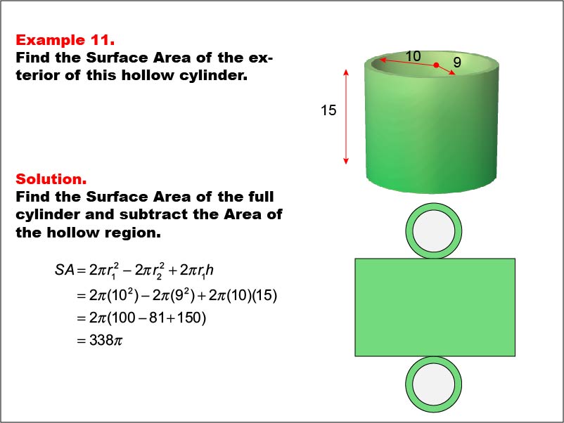 Math Example--Area and Perimeter--Surface Area: Example 11