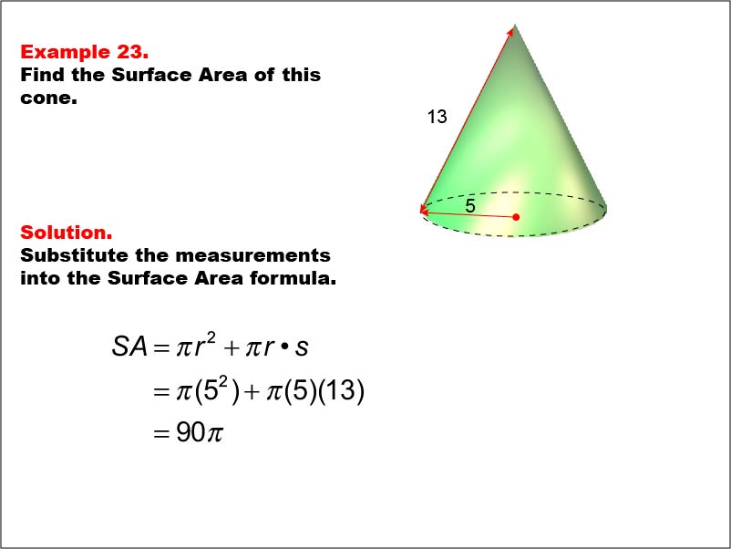 Math Example--Area and Perimeter--Surface Area: Example 23