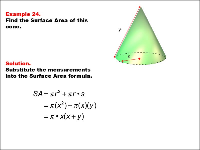 Math Example--Area and Perimeter--Surface Area: Example 24
