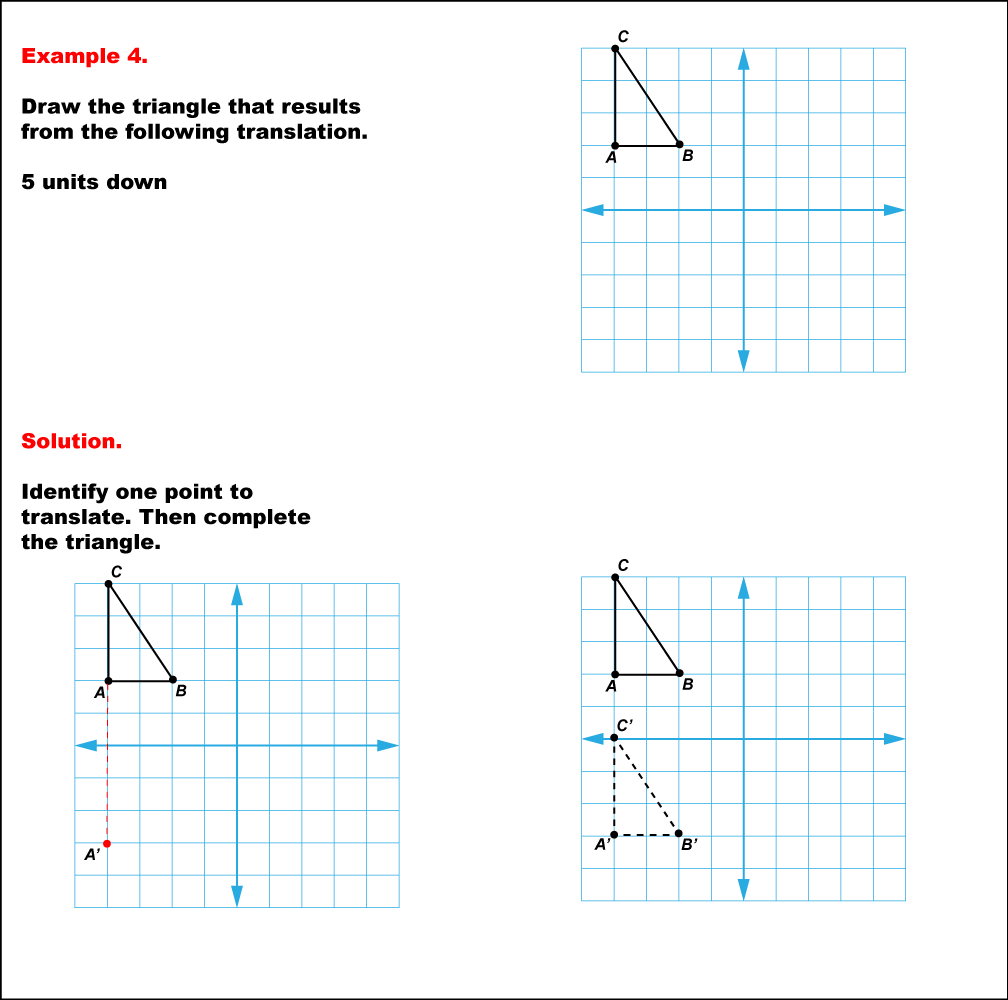 Math Example--Geometric Transformation--Translating Triangles--Example 4