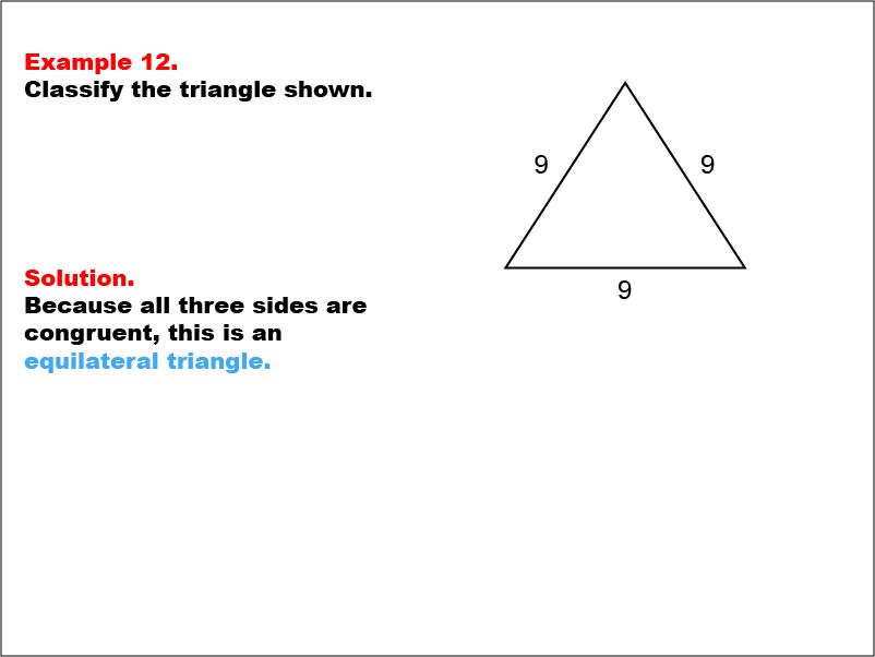 Math Example--Polygons--Triangle Classification: Example 12