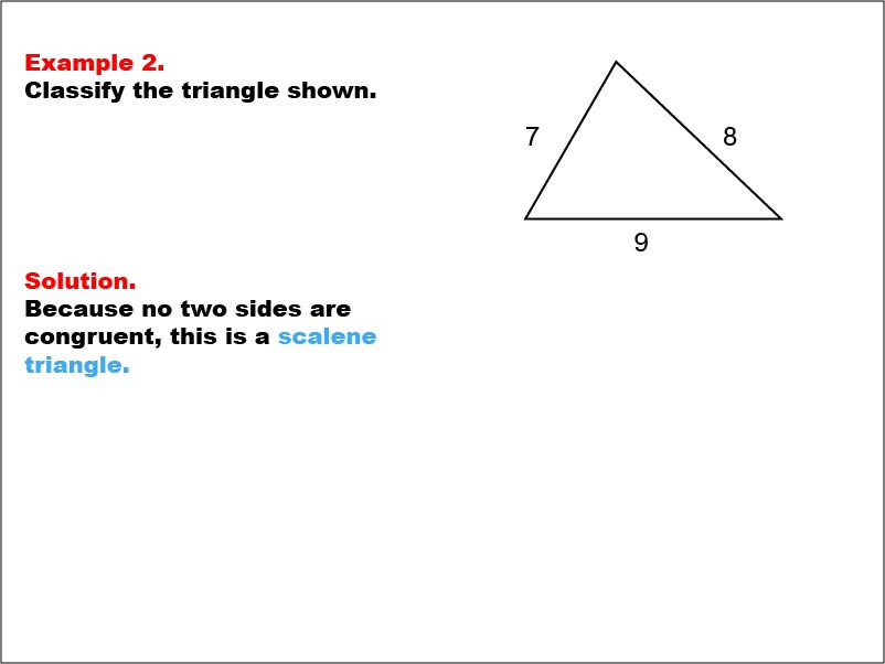 Math Example--Polygons--Triangle Classification: Example 2