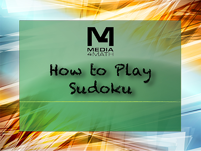 VIDEO: How to Play Sudoku