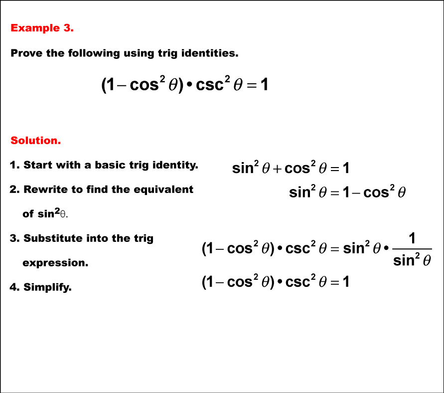 Math Example--Trig Concepts--Working with Trig Identities--Example 3
