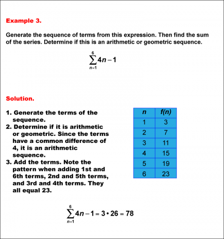 Math Example--Sequences and Series--Example 3