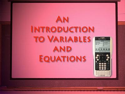 Closed Captioned Video: Algebra Applications: Variables and Equations, Segment 1: Introduction