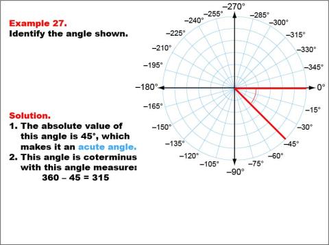 Math Example--Angle Concepts--Angle Measures: Example 27