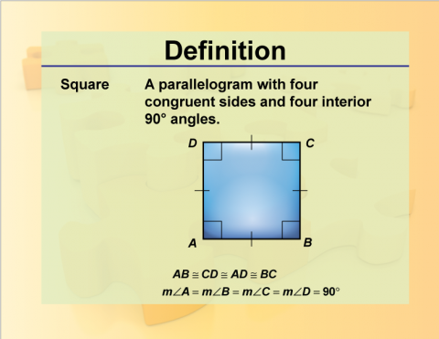 Definition--Geometry Basics--Square