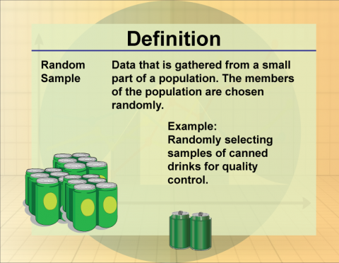 Definition--Statistics and Probability Concepts--Random Sample