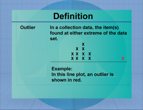 Definition--Measures of Central Tendency--Outlier
