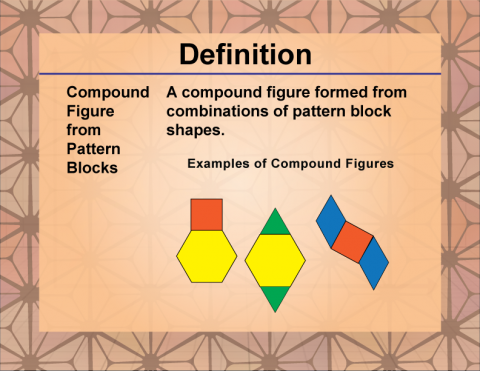 Definition--Polygon Concepts--Compound Figure from Pattern Blocks